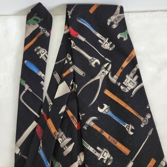 Tango By Max Raab Tool Time Mechanic Home Improvement Necktie Tie - Picture 6 of 12
